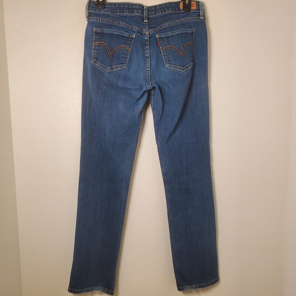 Levi's 518 Straight Leg Jeans in Blue Stretch Denim Size 9 - Picture 7 of 14